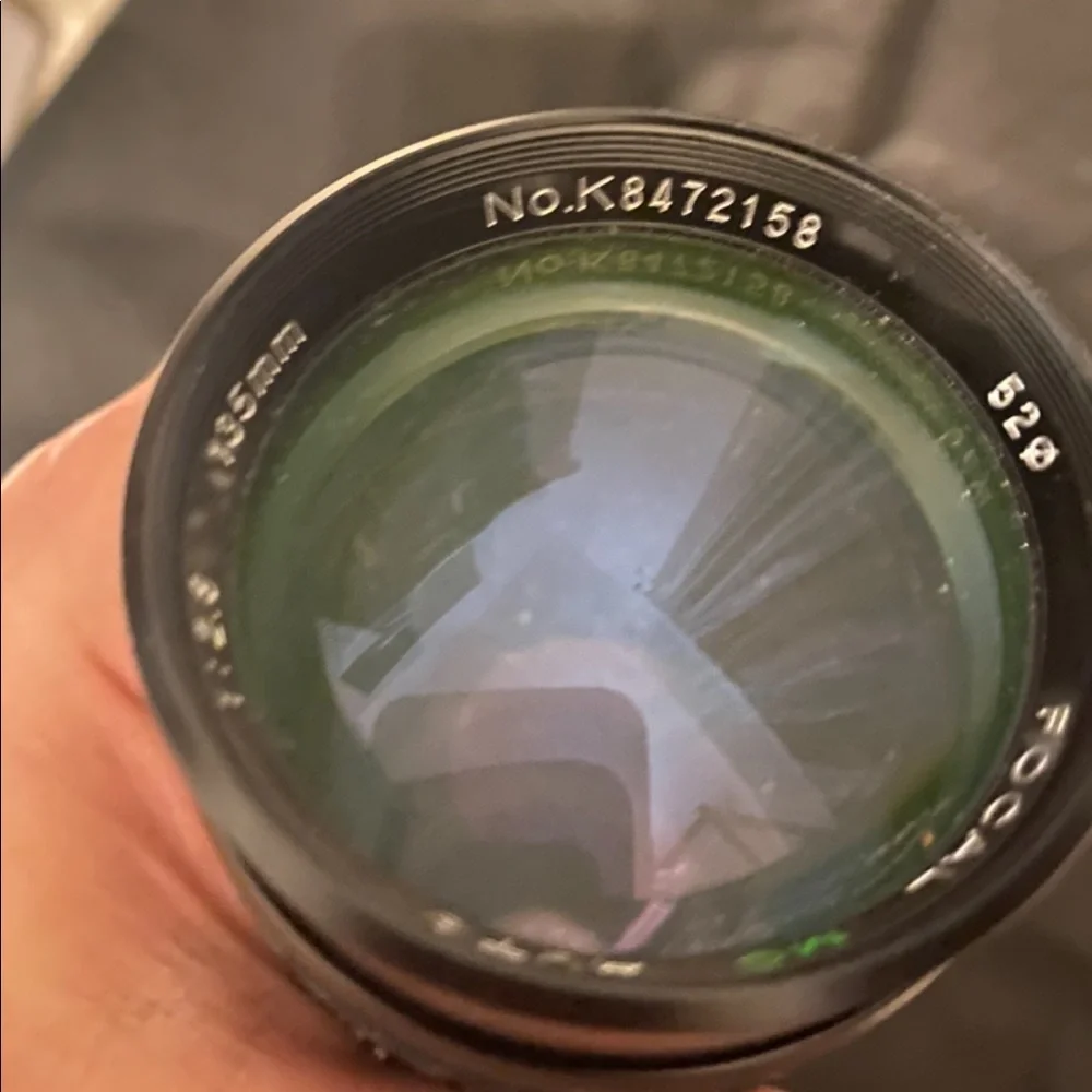 Vintage Camera Lens for 35MM with Lens Covers. Manual.